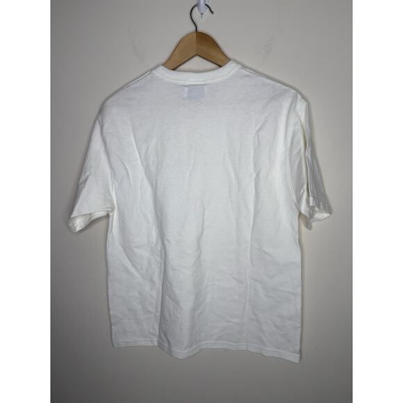 Champion Richjoe Mens Size Small White T-Shirt Upcycle Pocket Dior Oblique - Picture 4 of 9
